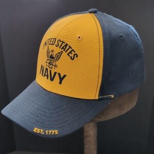 HighVis Design ,United States Navy Men's Blue/Yellow Hat.